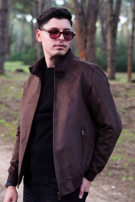 blouson daim homme