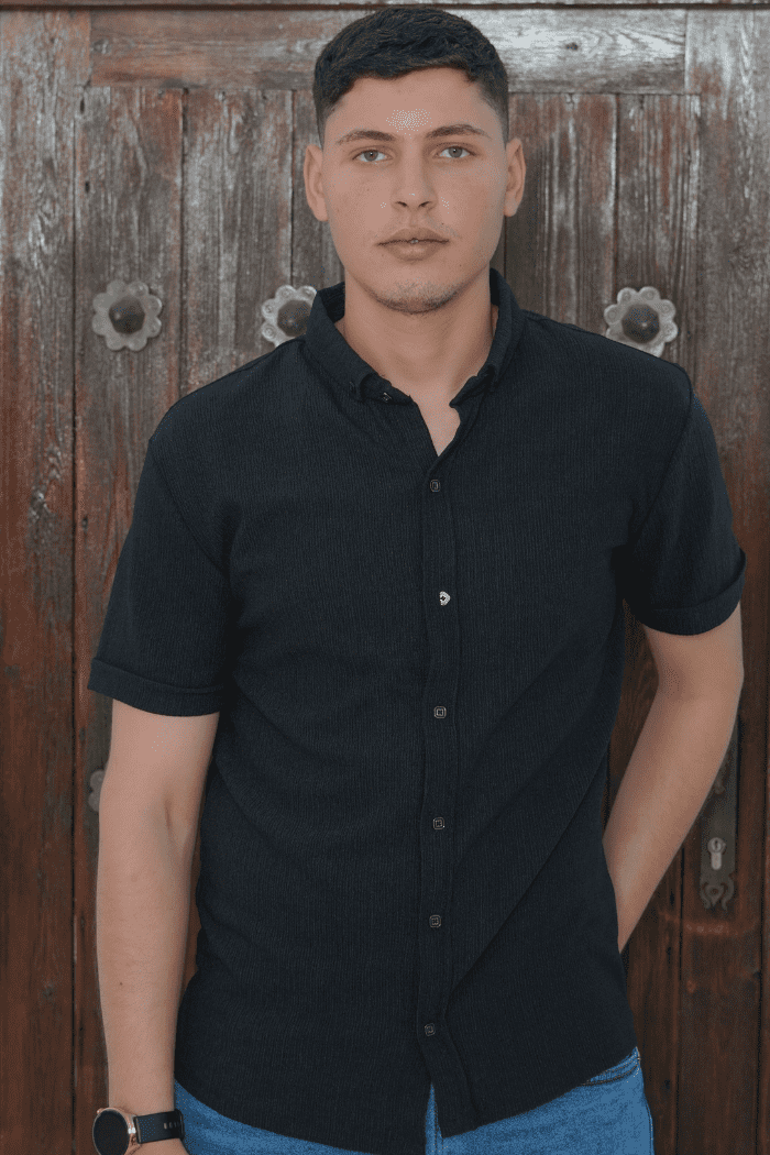 chemise noir demi manche tendance 2025 Tunisie collection d'été